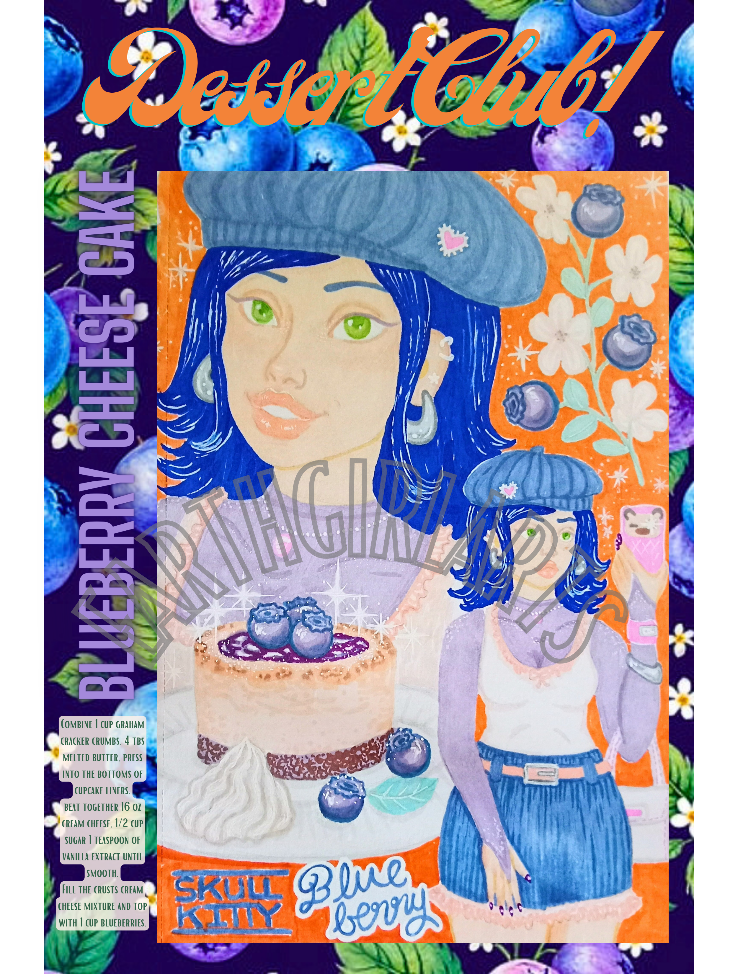Blueberry cheesecake