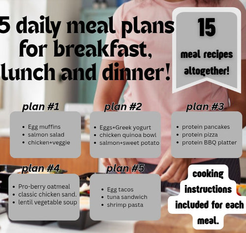3 meals for 5 days checklist